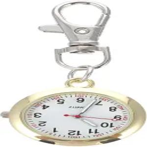발라쿠 포켓 워치 클립 온 키 버클이 달린 휴대용 목걸이 걸이 장식용