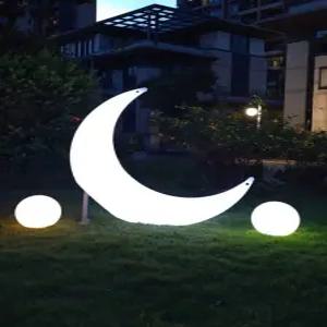 대형 달 조명 태양열 달조형물 테라스 방수 인테리어 정원 가든 플로어 펜션 모형 수면등