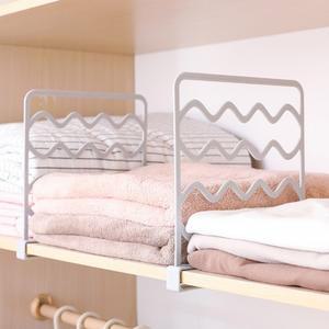 업그레이드 된 옷장 선반 분배기 플라스틱 파티션 보드 의류 용 분리기 드릴링 내구성 없음