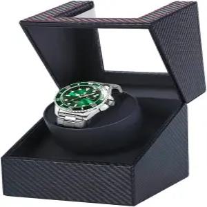 자동 시계 와인더 여성용 및 남성용 일본산 콰이어트 모터 배터리 구동 또는 AC 어댑터가 장착된 셰이커