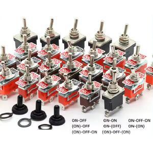 호환 15A 250V POWER LOGIC 로커 토글 스위치 방수 커버 SPDT DPST DPDT 토글 스위치