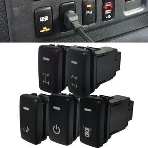 오렌지 라이트 자동차 차동 잠금 스위치 레이더 전원 음악 버튼 와이어 포함 도요타 호환 랜드 크루저 하이