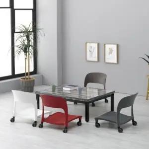 좌식 허리편한 컴퓨터 의자 등받이 앉는 1인용 책상