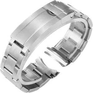 Hengfento2 Rolex GMT 데이트저스트 서브마이너 시계 밴드 남성용 안티러스트 솔리드 스테인리스 곡면