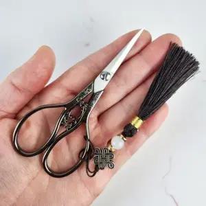 ( )미니 엔틱 자수 가위 수예 재단 쪽가위 공예 바느질 실커팅