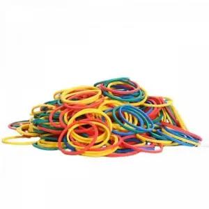 ( )대용량 컬러 미니 원형 고무 줄 헤어 머리 끈 포장 밴드 260P M11512