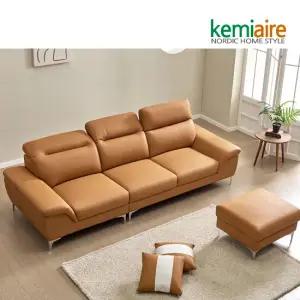 비엔나 4인용 기능성 나파가죽쇼파 KBM-461(스툴별도)
