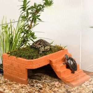 거북이 쉼터 놀이터 스 은신처 소형 사다리 코타 스 등반 클레이 플랫폼 육지쉼터