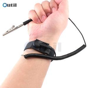 정전기 방지 팔찌 무선 조절식 ESD 방전 케이블 손목 밴드 스트랩