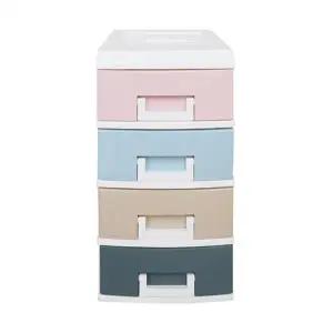 ( )[도매포유]파스텔 수납박스 4단 미니형 소품 서랍장