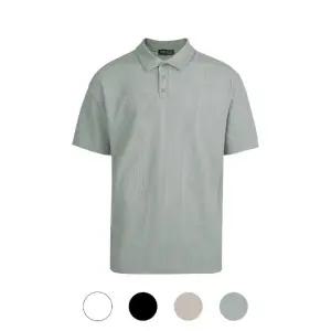 [파파브로] 남성 4컬러 단추넥 카라 반팔티셔츠 SO-KAH-BUTTON