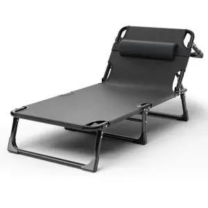 휴대용 접이식 의자 해변 태닝 캠핑 체어 썬베드 수영장