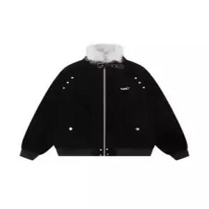 남친 빈티지 점 도톰한 칼라 버클 퍼 점퍼 보온 코트 패딩 DUCHI1