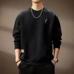 캐주얼 가을 빈티지 남친 맨투맨 프리미엄 깃털 자수 컴포트 상의 DUCHI3