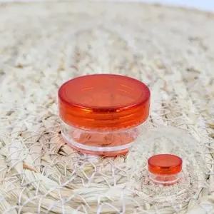 ( )5g 투명 플라스틱 뚜껑 공병 레드 공병용기 미니공병