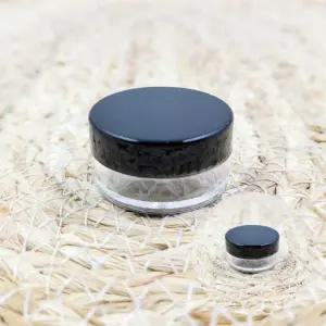 ( )5g 투명 플라스틱 뚜껑 공병 블랙 미니공병 크림공병