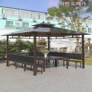 야외 파빌리온 설치 펜션 바베큐장 글램핑 쉼터 캠핑장