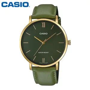 카시오 시계 MTP-VT01GL-3B 남성용 손목시계 가죽밴드 CASIO 정품