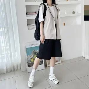 오버핏 고프코어 후드 세트 반바지 7부 GSS 여자 SF1020W NP52W 바람막이 카고 조끼