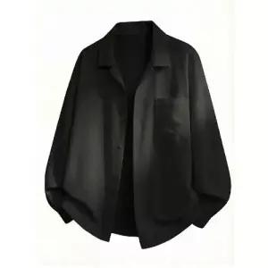 남사친 빈티지 캐주얼 캐주얼룩 솔리드 셔츠 리넨 질감 긴팔 봄가을 넥 MODU1