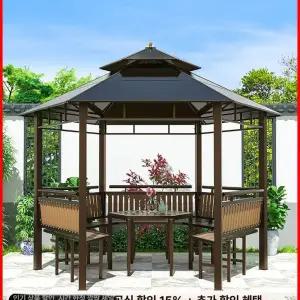 야외 파고라 정자 팔각정자 파빌리온 오두막 정원