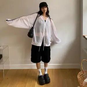 [아트박스]/옷자락 여자 시스루 니트 루즈핏 후드 집업