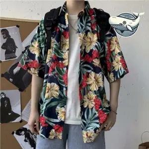 여름 패턴 셔츠 해변 여행용 반팔 셔츠 다양한 꽃남방 남성 바캉스셔츠 남자 휴가셔츠 하와이안셔츠