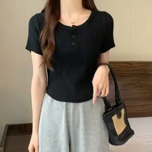 여자니트반팔 여자봄니트여성니트탑 출근 여름 여성여름반팔니트 니트 여자니트