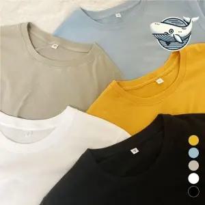 여름 필수 기본 반팔티 무지 컬러 티셔츠 면 셔츠 남자반팔티 기본 얇은 여름티 무지 코튼 두꺼운 티