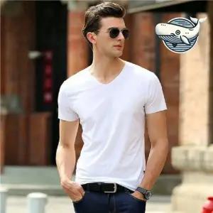 남성 여름 반팔 기본 티셔츠 쿨하고 시원한 반팔 남자 아이스 무지티셔츠 남성티 쿨티 여름 V넥티셔츠