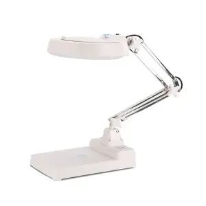 돋보기 스탠드 램프 고화질 작업대 정밀 탁상형 확대경 접이식 조명 유리렌즈