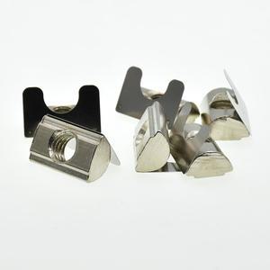 프로파일 3030/4040/4545 시리즈의 알루미늄 압출용 스프링 시트 T 너트 드롭