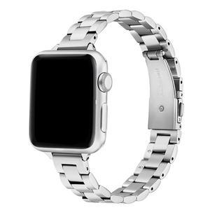Watch 밴드 용 슬림 루프 iWatch 팔찌 41mm 40mm 38mm 스테인레스 스틸 체인 스트랩 9 8 7 6 5 SE 44mm 45mm 49mm