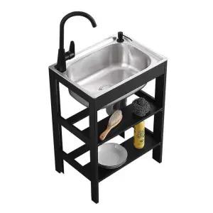간이 철제 싱크대 인테리어 보조씽크대 개수대 소형