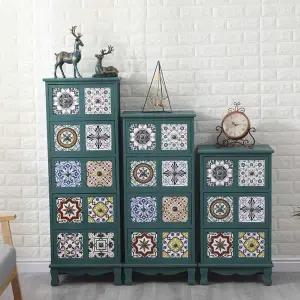 원목 서랍장 엔틱 틈새 나무 보관함 안방서랍장 우드