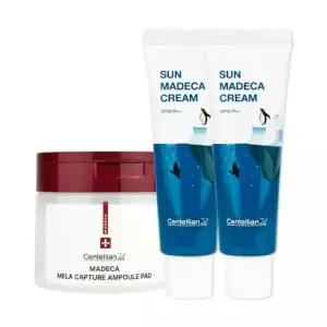 테온셀 동국제약 NEW 선 마데카 크림 50ml 2개 (+마데카 앰플패드 60매) 수분진정 쿨링