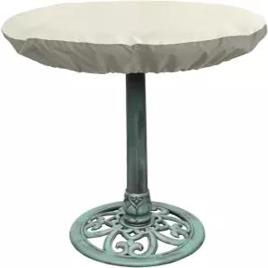 비투비 버드 배스 커버 24인치에서 30인치 직경의 그릇 튼튼한 방수 600D 옥스포드 천 정원 보호 탄성 밑단