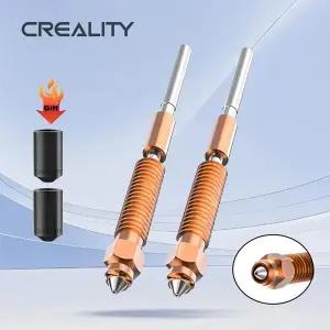 Creality K2 Plus/K2/Hi 노즐 키트 2개 유니콘 퀵 스왑 고유량 노즐 0.4mm 스틸 팁 구리 및 티타늄