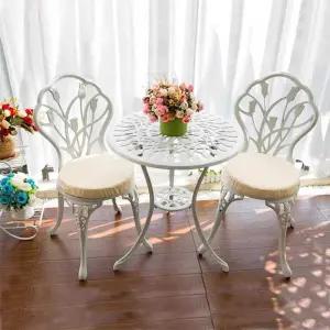 장미벤치 정원 주물 펜션 마당 카페 이쁜 화이트 의자