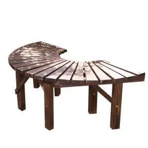 야외벤치 원목 정원 인테리어 라운지 공원 통나무벤치