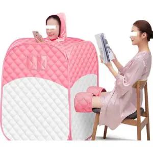 1인용 전신 욕조 반신욕기 지퍼형 사우나 접이식 훈증