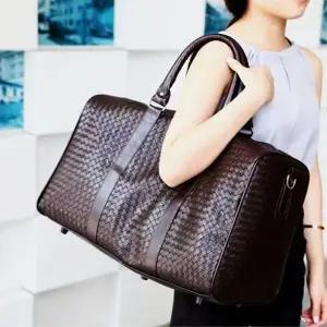 [하프클럽/]레더 여행 가방 대형 보스톤백 골프 출장가방