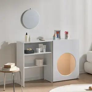 아트박스 바이탈버브 아르코 다용도 수납장 콘솔세트+거울