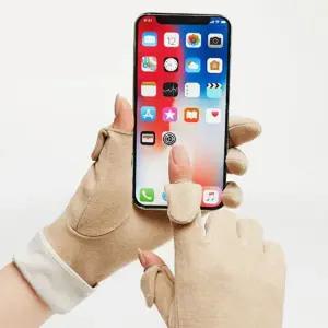 [하프클럽/]오픈 장갑 기모 스마트 선물 터치 여성 장갑