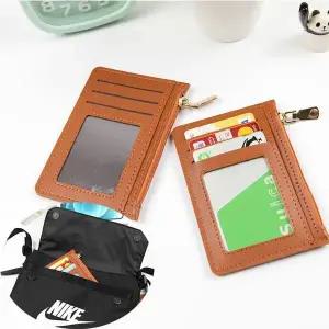 [하프클럽/]5포켓 휴대 동전 신용카드 명함 신분증 지갑 탄 1P