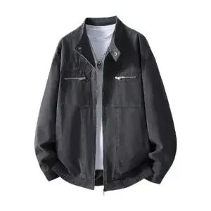 남성용 가을 빈티지 바람막이 점퍼 봄가을 디트로이트 재킷 상의 코트 붐 MODU3
