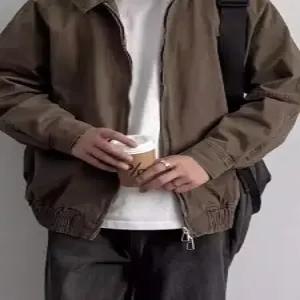 남성 캐주얼 빈티지 오피스룩 차이나 메일라드 뉴디멀 코트 점퍼 남녀 바람막이 해링턴 봄가을 MODU3