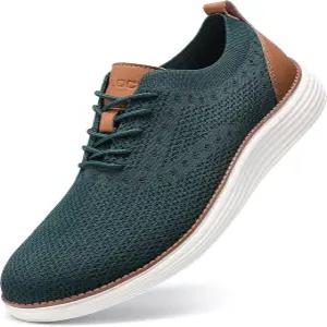 빌로시 남성 캐주얼 드레스 스니커즈 레이스업 옥스포드 비즈니스 메쉬 통기성 워킹화 테니스 편안함