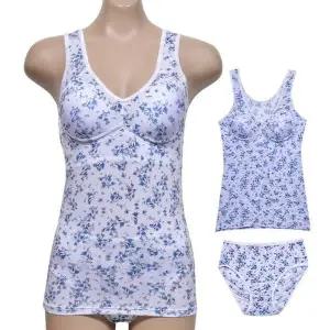 [하프클럽/]다 플로럴 패턴 시원한 인견 여성 브라런닝 팬티 세트