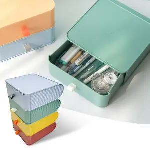 [골드스마일]미니 슬라이드 정리함 책상위서랍 플라스틱 수납박스 (특가)